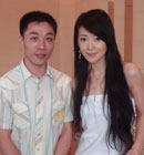 陈紫函与总监的合影